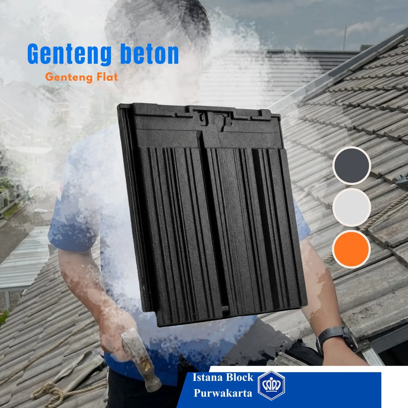 Genteng Beton Flat